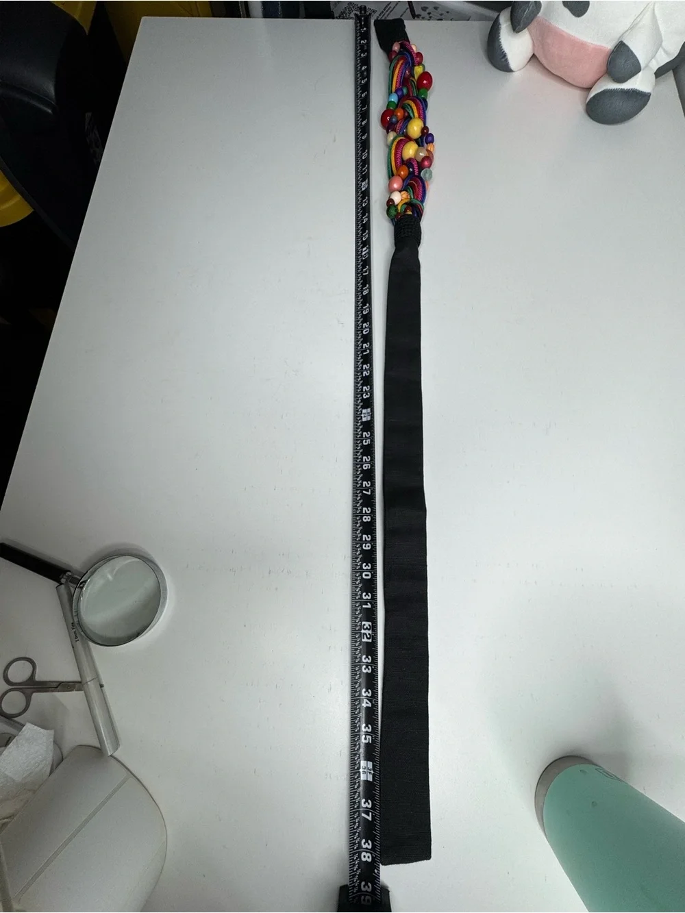 Carolyn Tanner Designs Inc. Colorful Beaded Braided Statement Belt – Vintage
